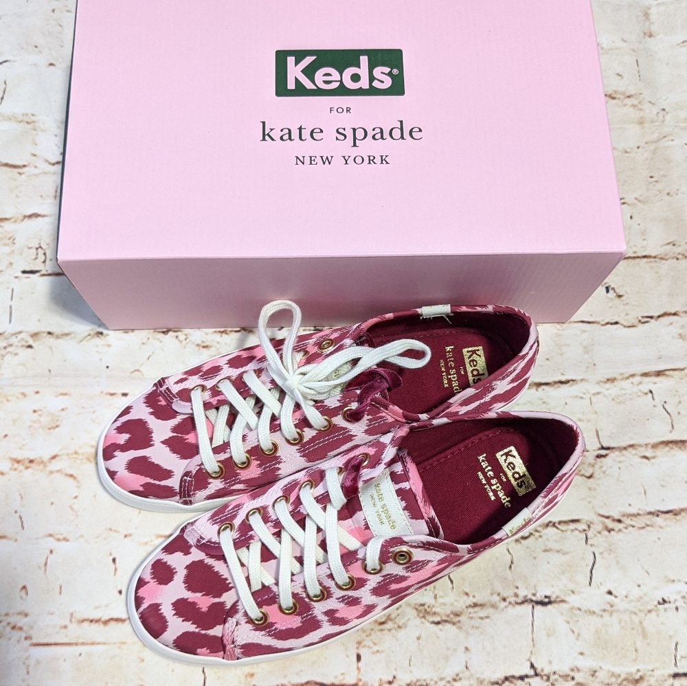 🆕 Kate Spade Keds Kickstart Leopard Sneakers - Picture 4 of 8